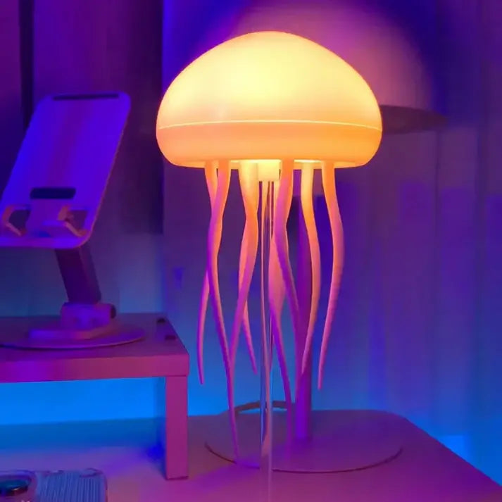 Floating Jellyfish Lamp - LED Aquarium Night Light with Color Changing Effects