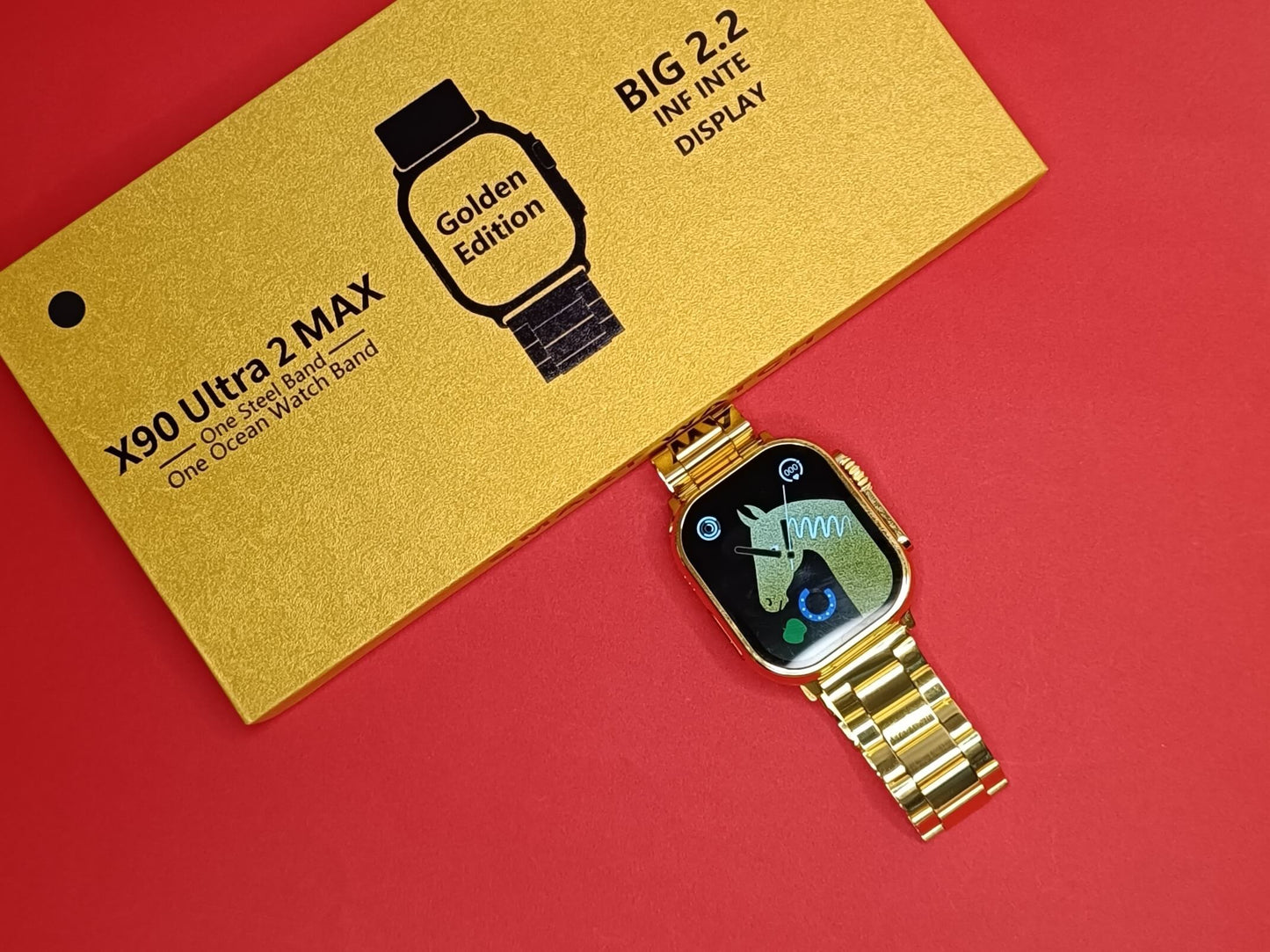 X 90 Ultra 2 MAX Golden Edition Smart Watch | 2.2" HD Display