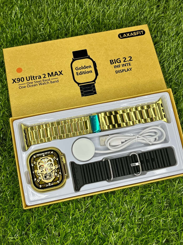 X 90 Ultra 2 MAX Golden Edition Smart Watch | 2.2" HD Display