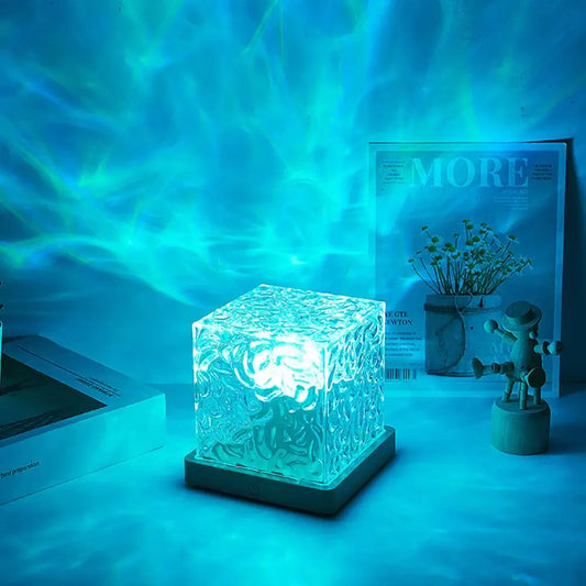 Dynamic Water Ripple Lamp Projector with RGB colors, Underwater Effect