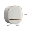Wall Mounted Soap Box With Flip Cover, Soap Holder With Drainage Tray, Soap Holder With Lid, ABS Soap Box With Lid
