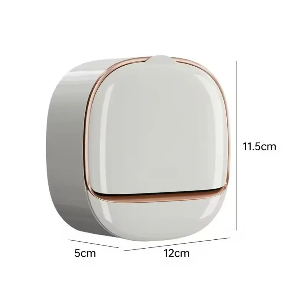 Wall Mounted Soap Box With Flip Cover, Soap Holder With Drainage Tray, Soap Holder With Lid, ABS Soap Box With Lid - Image 10