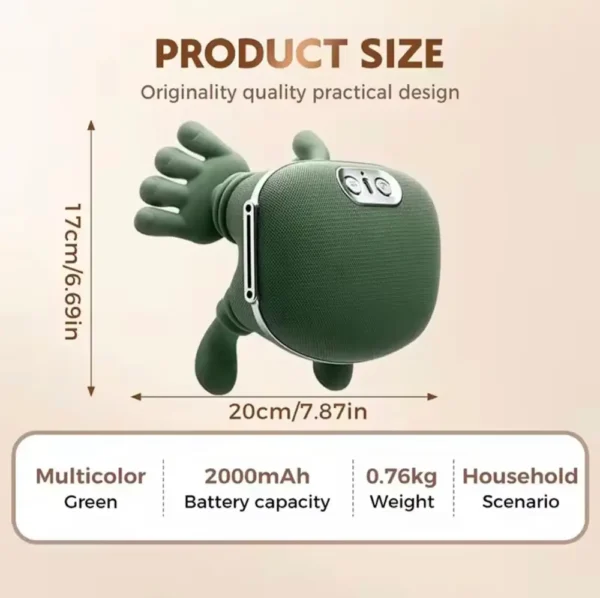 Heated Pillow Neck And Back Massager, Bionic Neck Shoulder Massager, Electric Kneading Muscles Massager