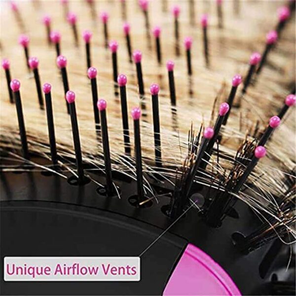 3-in-1 One-Step Hot Air Brush – Professional Hair Dryer, Curler, and Straightener Styler