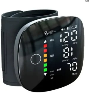 Premium Sleek Wrist Digital Blood Pressure Monitor with LED Display