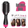 3-in-1 One-Step Hot Air Brush – Professional Hair Dryer, Curler, and Straightener Styler